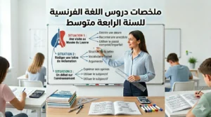 ملخصات دروس اللغة الفرنسية للسنة الرابعة متوسط