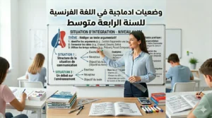 وضعيات ادماجية في اللغة الفرنسية للسنة الرابعة متوسط
